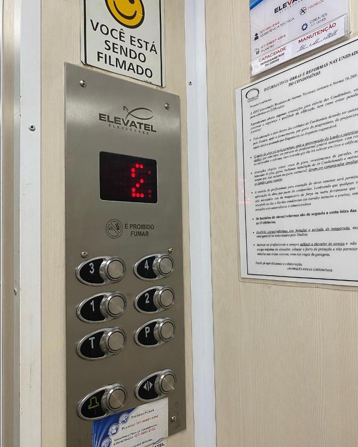 Apartamento Vista Mar 209 - 2 Quartos - Praia Do Morro - Predio Frente Mar - Varanda Com Vista Mar - Elevador - Atravessou A Avenida, Ja Esta Na Praia - Com Garagem - Internet 구아라파리 외부 사진