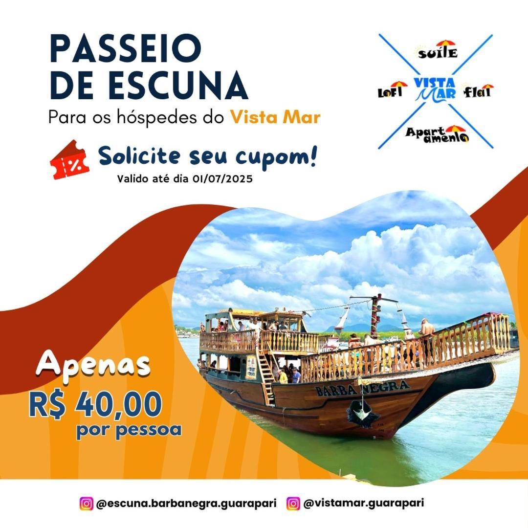Apartamento Vista Mar 209 - 2 Quartos - Praia Do Morro - Predio Frente Mar - Varanda Com Vista Mar - Elevador - Atravessou A Avenida, Ja Esta Na Praia - Com Garagem - Internet 구아라파리 외부 사진